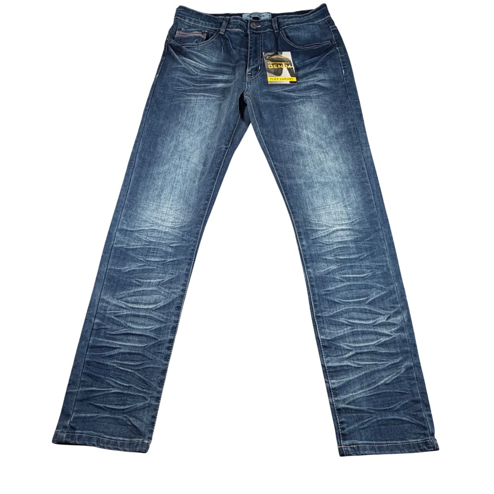 Modern Culture Performance Denim Jeans Mens 32x30‎ Blue Flex Luxury Stretch NEW